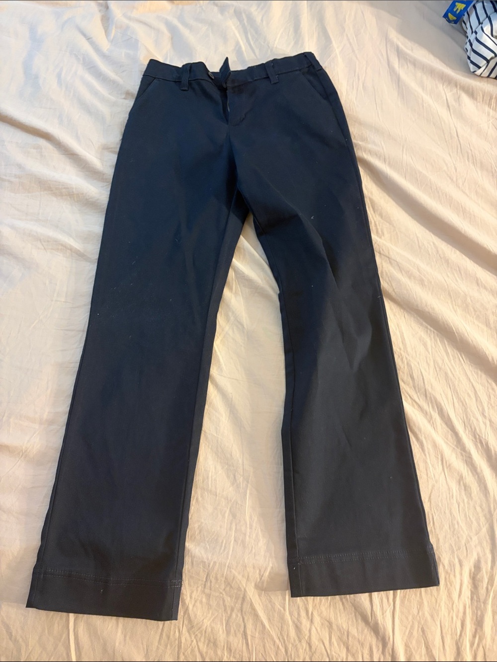 Dickies Navy Flat-Front Kids Dress Pants
